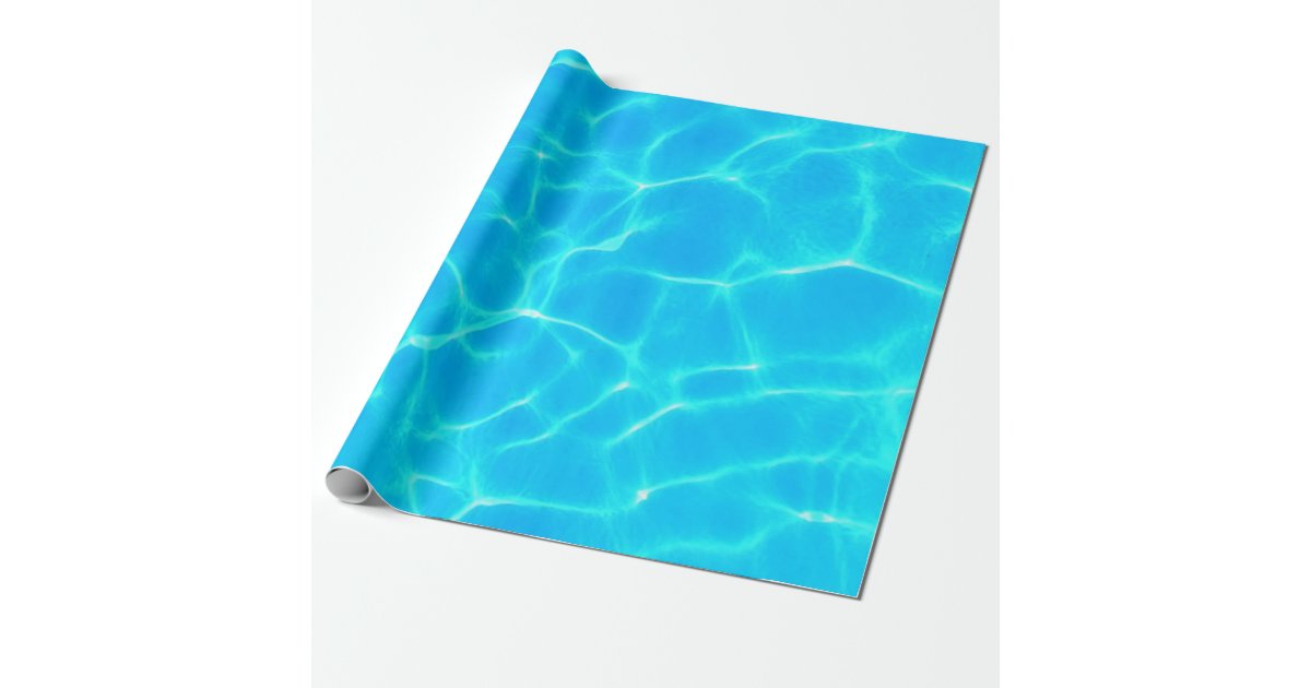 Summer Pool Birthday Party Wrapping Paper | Zazzle