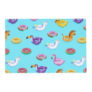 Summer Pool Float Pattern Placemat