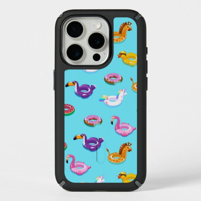 Summer Pool Float Pattern Speck iPhone Case (Front)