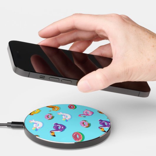Summer Pool Float Pattern Wireless Charger (Hand)