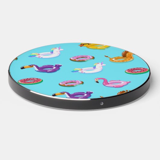 Summer Pool Float Pattern Wireless Charger (Front 2)