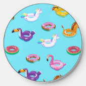 Summer Pool Float Pattern Wireless Charger (Front)