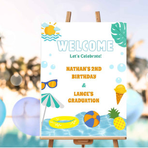 Summer Pool Joint Event Welcome Poster
