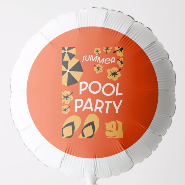Summer Pool Parties    Balloon (Front)