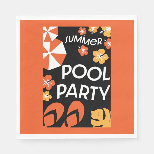 Summer Pool Parties   Napkins (Front)