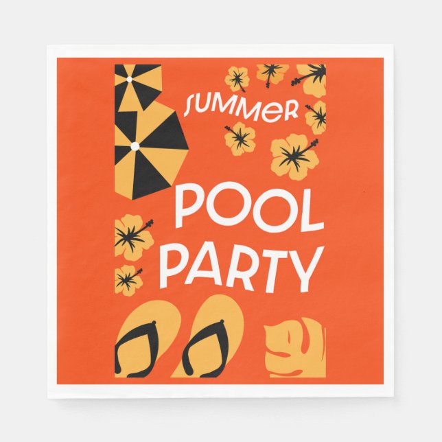 Summer Pool Parties   Napkins (Front)