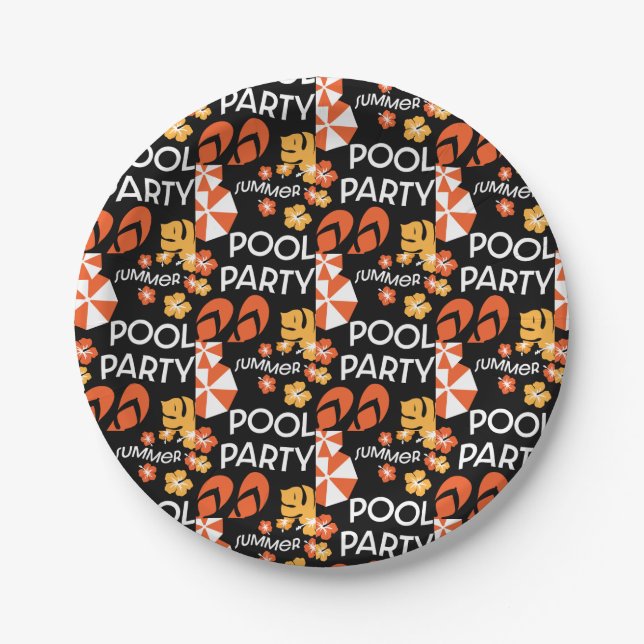 Summer Pool Parties   Paper Plates (Front)