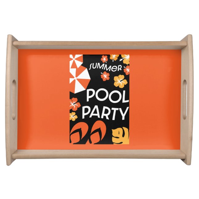 Summer Pool Parties   Serving Tray (Front)