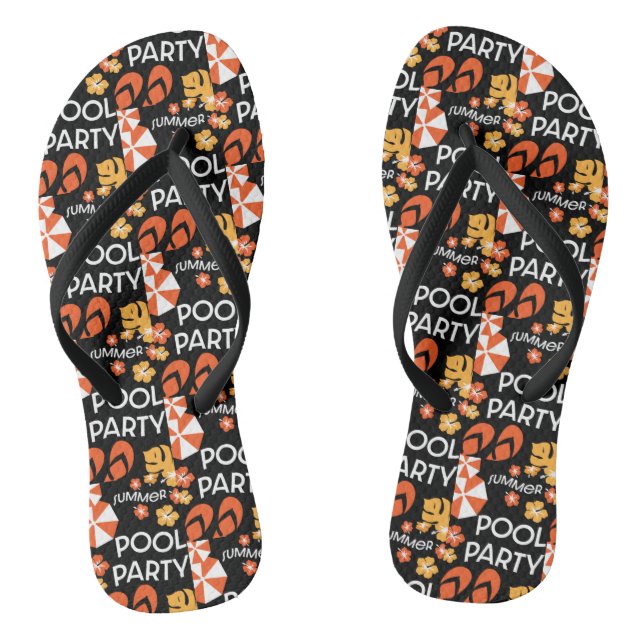 Summer Pool Parties   Thongs Flip Flops (Footbed)