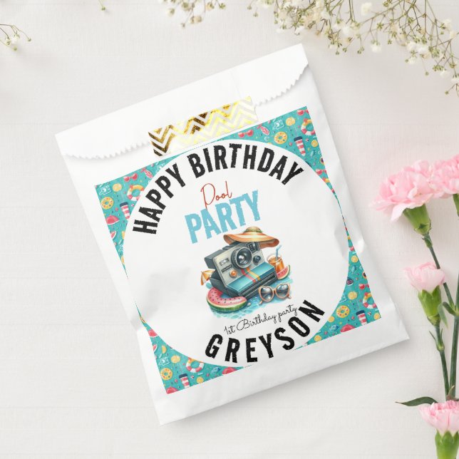 Summer Pool Party 2nd birthday Favor Bag (Sealed)