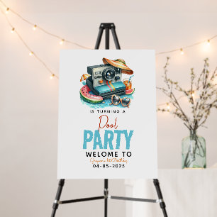 Summer Pool Party 2nd birthday Foam Board