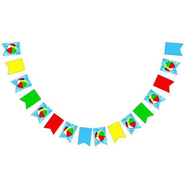 Summer Pool Party Bunting Flags (All)