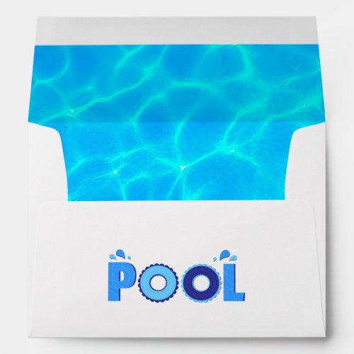 Summer Pool Party Envelope