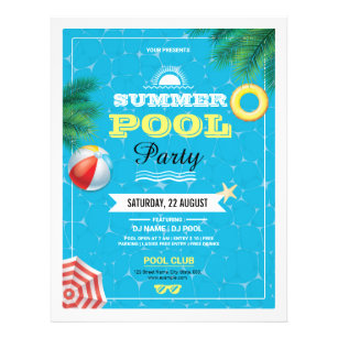 Summer Pool Party flyer