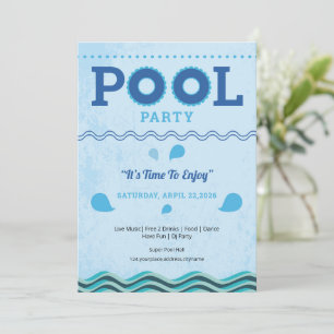 Summer Pool Party Flyer Template