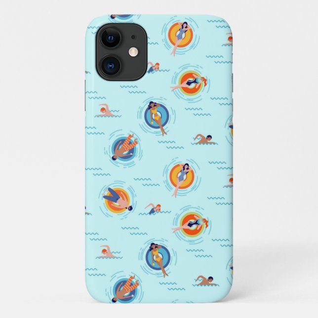 Summer pool party fun in the sun Case-Mate iPhone case (Back)
