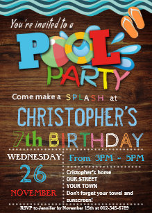 summer party invitations zazzle