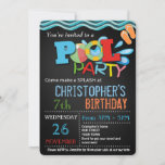 Summer Pool Party Invitation | Pool Birthday Party at Zazzle