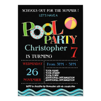 pool party invitations