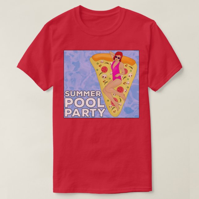 Summer Pool Party T-Shirt (Design Front)