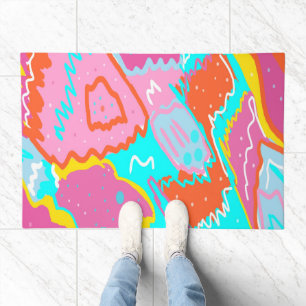 Summer Poolside Vibes Abstract Print Doormat