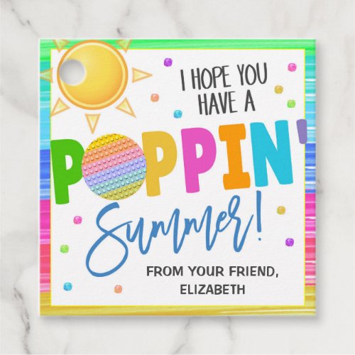Summer Pop It Gift Tags