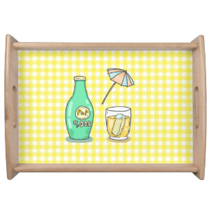 Summer Pop Soda Vibes - Cute Cartoon Drink Serving Tray