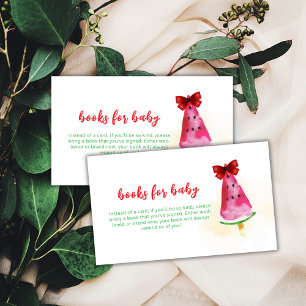 Summer Popcicle Ice Cream Books For Baby Shower Enclosure Card