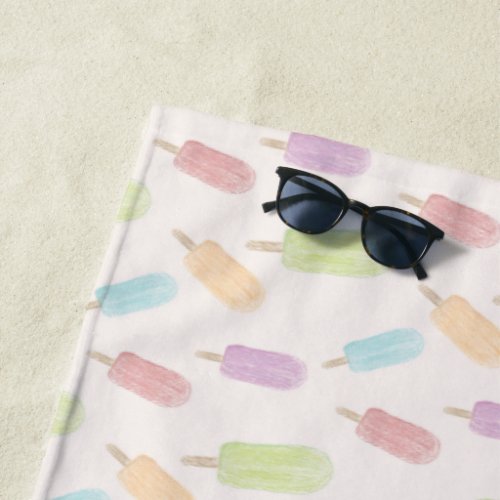 Summer Popsicle Beach Towel