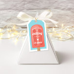Summer Popsicle Kids Birthday Party Favor Gift Tags<br><div class="desc">Designed to match our popsicle kids' birthday party invitations,  these cute favor tags feature a bright coral popsicle on the front,  with the words "thank you for chilling with me, " and a signature in white retro lettering.</div>