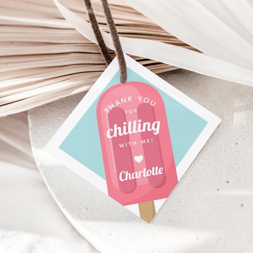 Summer Popsicle Kids Birthday Party Favor Tags
