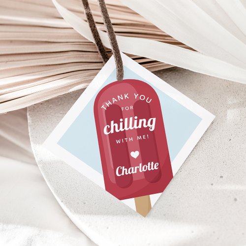 Summer Popsicle Kids Birthday Party Favor Tags