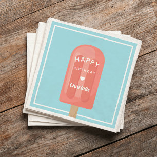 Summer Popsicle Kids Birthday Party Napkins