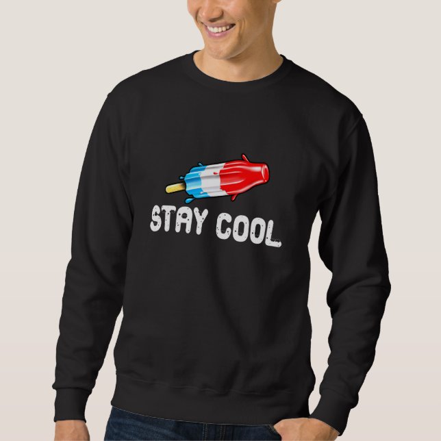 Summer Popsicle Stay Cool Bomb Retro 80s Pop 1 Sweatshirt (Front)