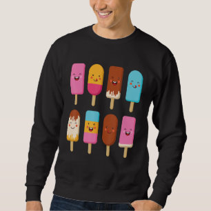 Summer Popsicles Creamsicles Ice Cream Bars With C Sweatshirt