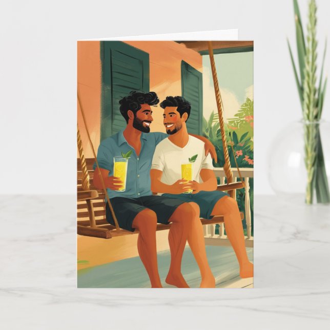 Summer Porch Cocktails Card (Front)