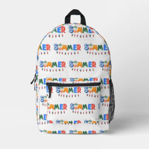 summer printed backpack