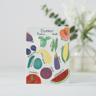 Summer Produce Guide Postcard