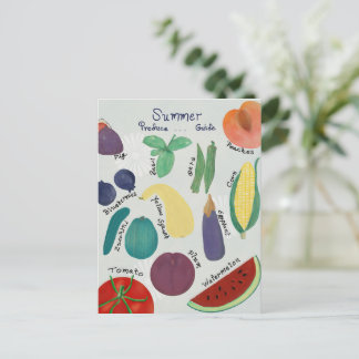 Summer Produce Guide Postcard