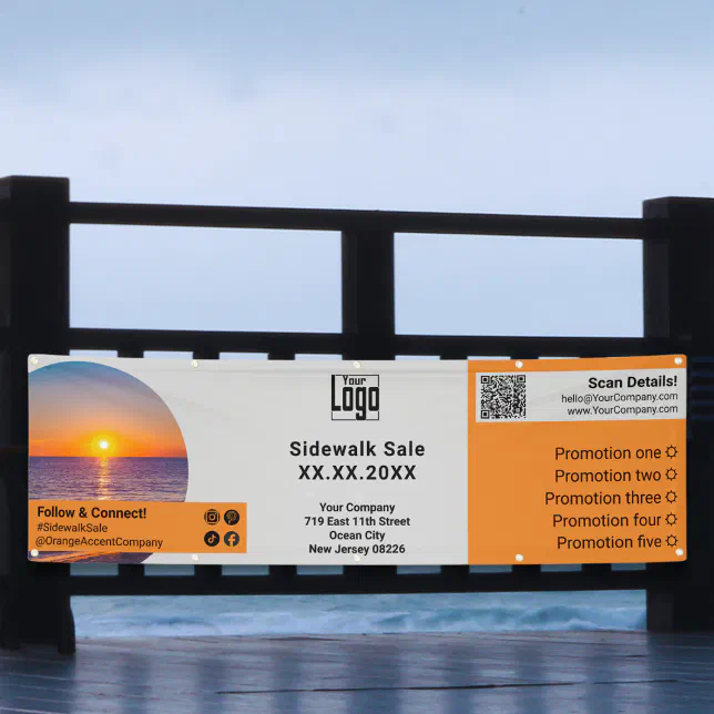 Summer Promo · Horizontal Outdoor Banner | Zazzle