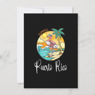 Summer Puerto Rican Vintage Puerto Rico Flamingo S Invitation