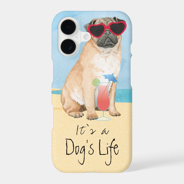 Summer Pug Iphone Case (Back)