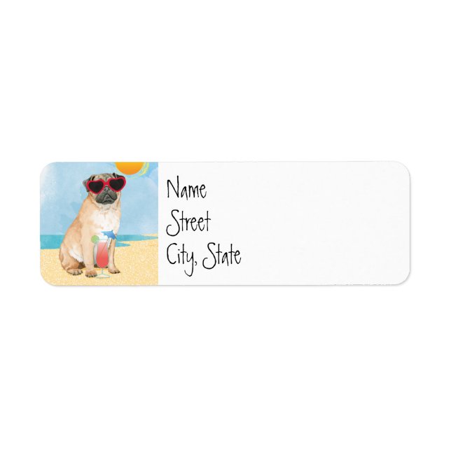 Summer Pug Label (Front)