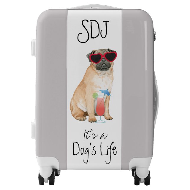 Summer Pug Luggage (Front)