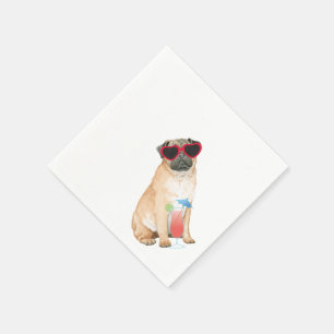 Summer Pug Napkins