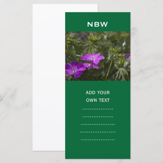 summer purple garden flowers (Front/Back)