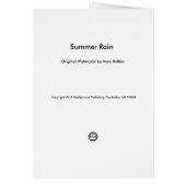 Summer Rain Cards (Back)