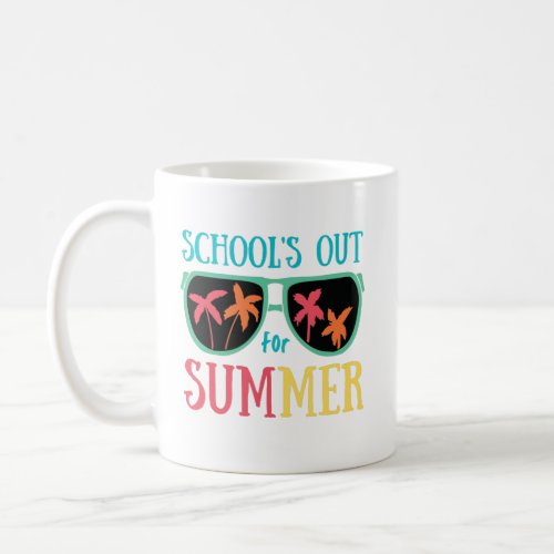 Summer Rainbow Last Day Of School Teacher Coffee Mug