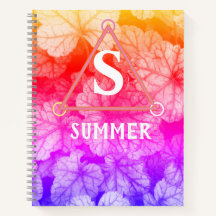 Summer Rainbow Monogram - Colorful Foliage