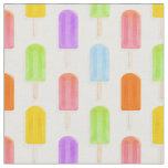 Summer Rainbow Popsicles Pattern Fabric